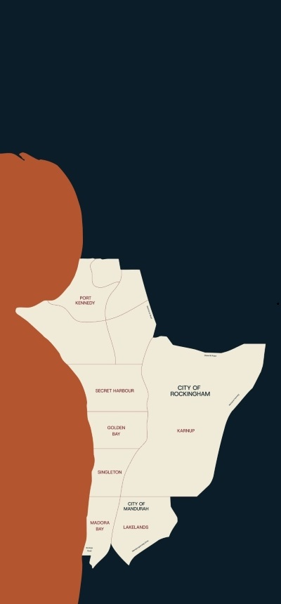 Static Secret Harbour District Map